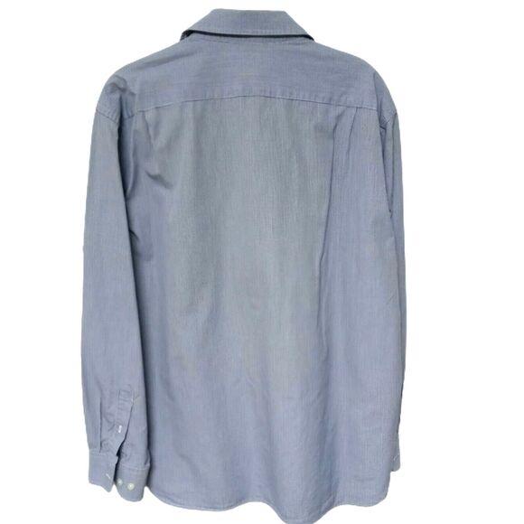 J Crew Mens Blue Checkered Button Up Shirt Large 16-16.5 Long Sleeve Cotton - Picture 9 of 9